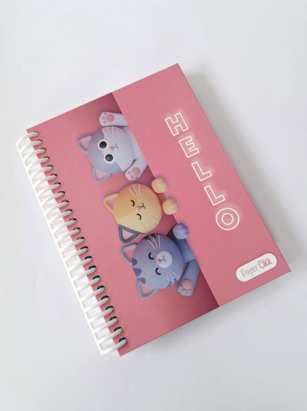 Cuaderno Argollado Mediano Tapa Dura 7Materias Paper Click