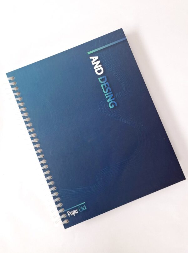 Cuaderno Argollado Grande Tapa Dura 7Materias Paper Click