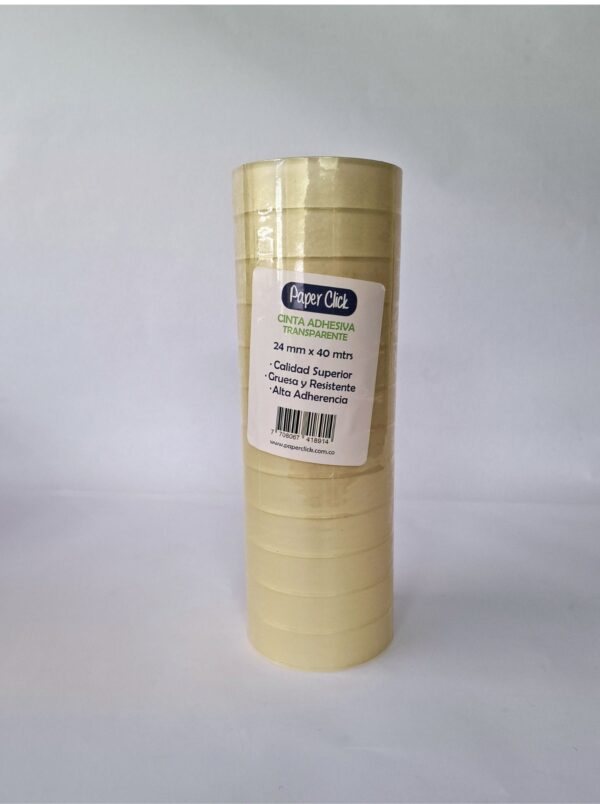 Cinta adhesiva Paper Click 24mm*40mts (12 unidades)