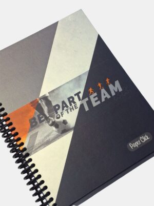 Cuaderno Argollado Grande Satinado Tapa Dura 7Materias Paper Click