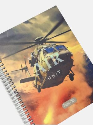 Cuaderno Argollado Grande Satinado Tapa Dura 7Materias Paper Click