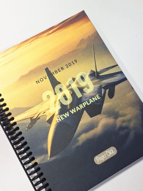 Cuaderno Argollado Grande Satinado Tapa Dura 7Materias Paper Click