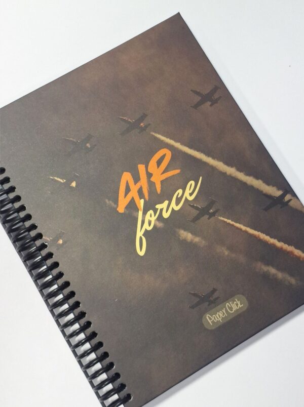Cuaderno Argollado Grande Satinado Tapa Dura 7Materias Paper Click