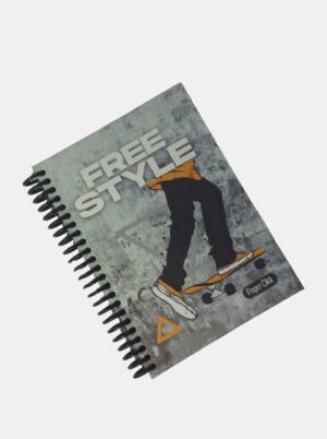 Cuaderno Argollado Mediano Satinado Tapa Dura 7Materias Paper Click