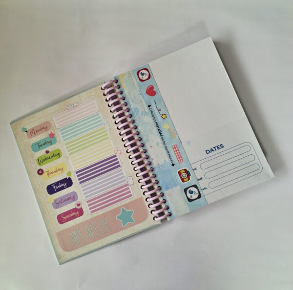 20251213_111921 Cuaderno Argollado Mediano Tapa Dura 7 Materias Paper Click