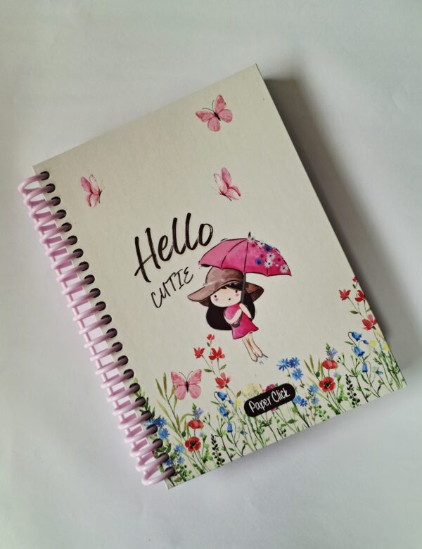 Cuaderno Argollado Mediano Tapa Dura 7Materias Paper Click