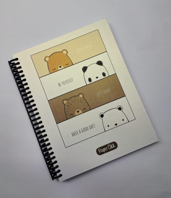 Cuaderno Argollado Grande Tapa Dura 7Materias Paper Click