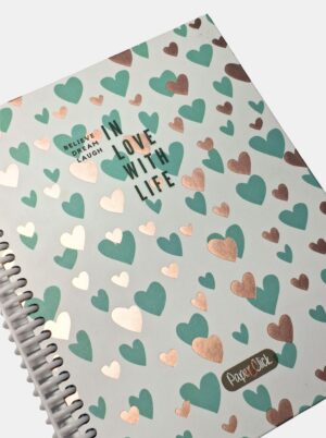 Cuaderno Argollado Grande Tapa Dura 7Materias Paper Click