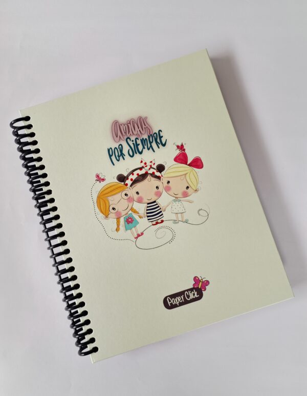 Cuaderno Argollado Mediano Tapa Dura 7Materias Paper Click