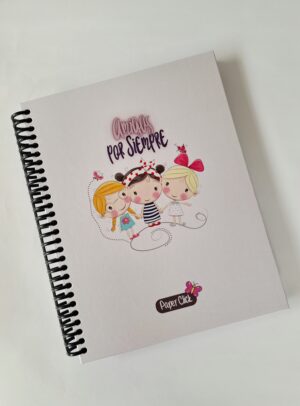 Cuaderno Argollado Grande Tapa Dura 7Materias Paper Click