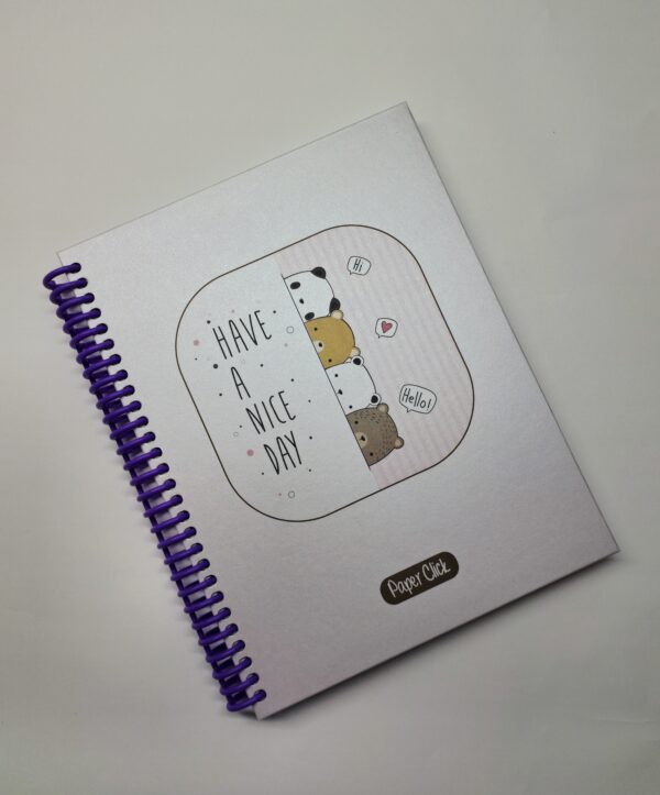 Cuaderno Argollado Grande Tapa Dura 7Materias Paper Click